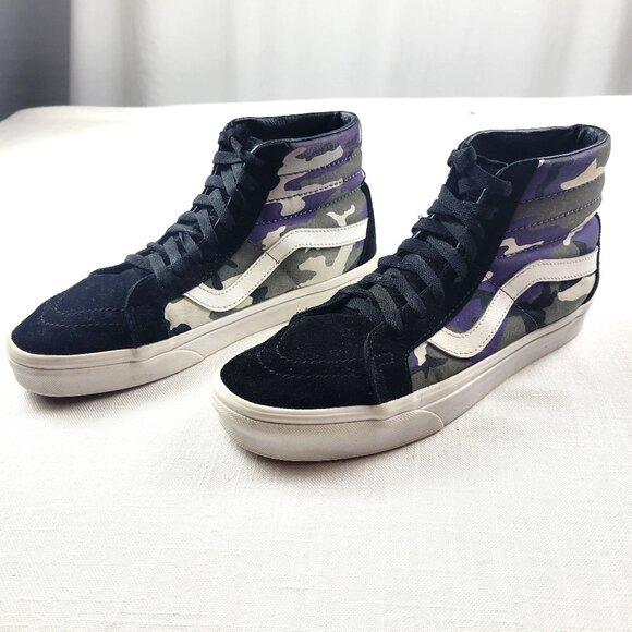 VANS Sk8-Hi Reissue 'Pop Camo' Hightops Sneakers Skate Shoes - Size W 9.5/ M 8 - Picture 2 of 9